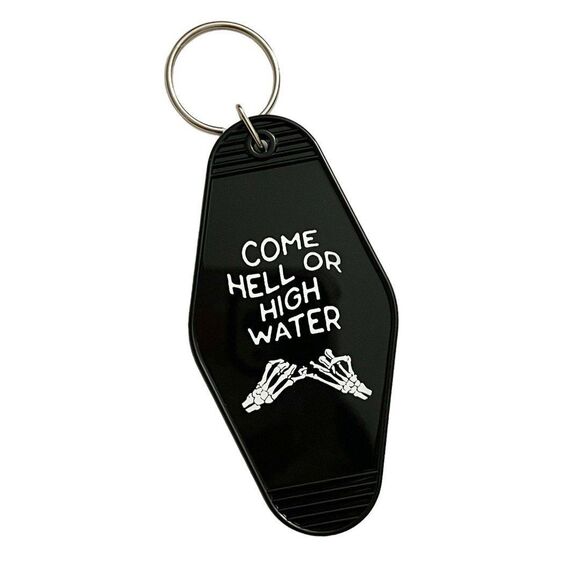 Come H or High Water Skeleton Motel Style Keychain! - Picture 3 of 4